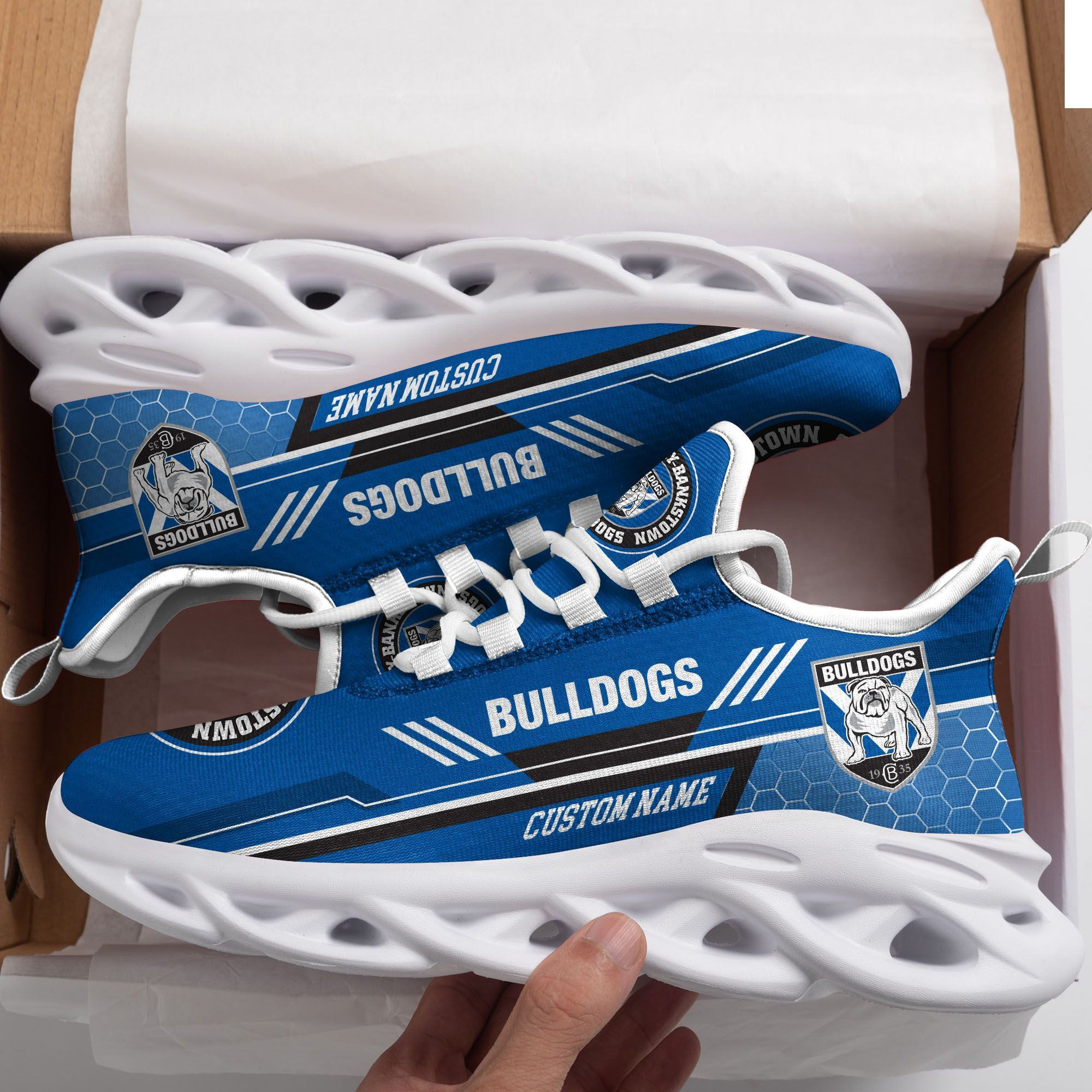 Canterbury-Bankstown Bulldogs personalisierte Max Soul Sneakers Schuhe