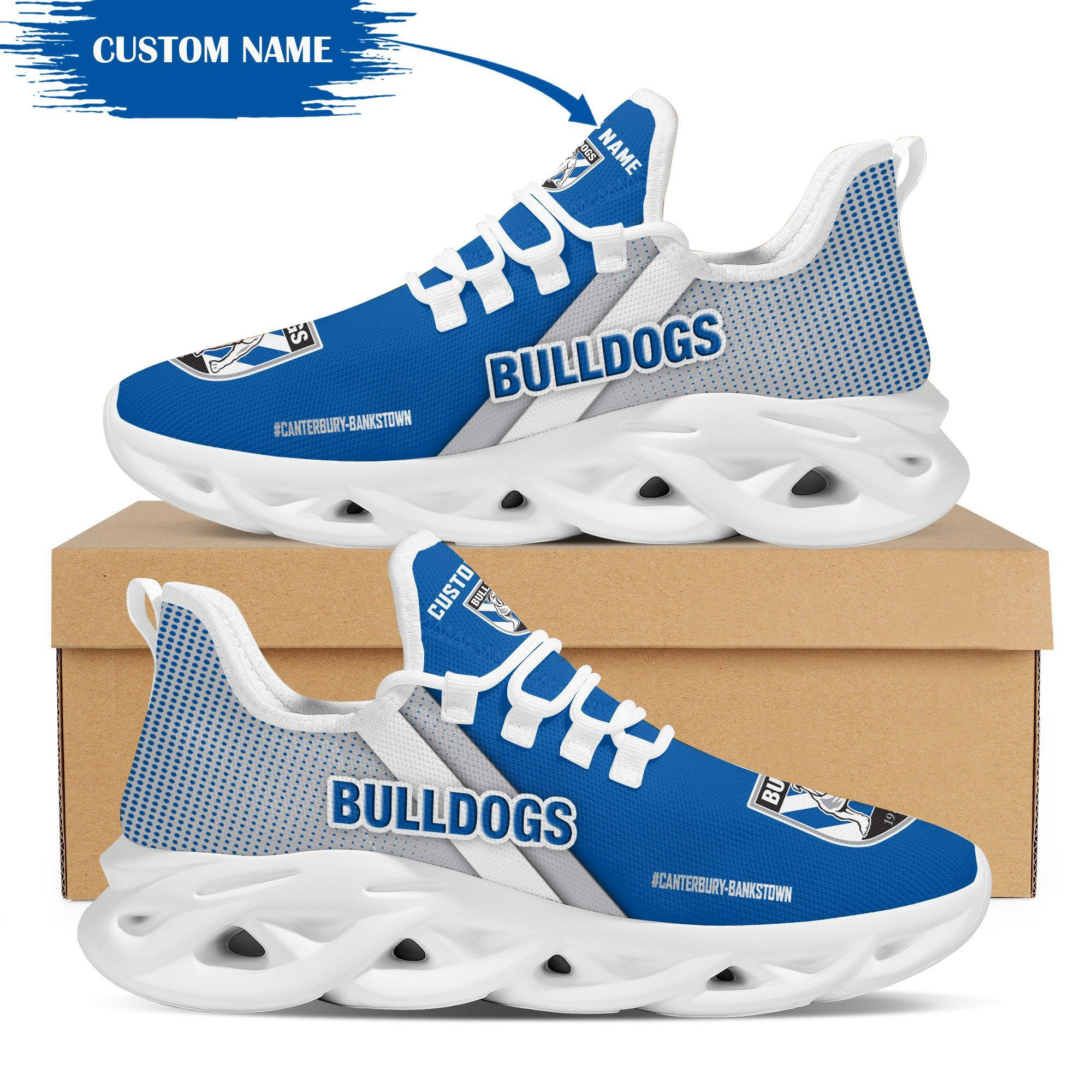 Canterbury-Bankstown Bulldogs personalisierte Max Soul Sneakers Schuhe
