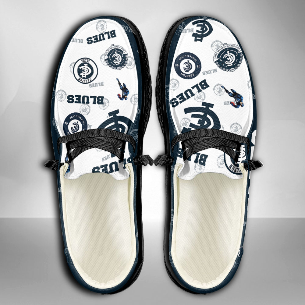 Carlton Blues personalisierte H-D-Sportschuhe – individuelles Namensdesign