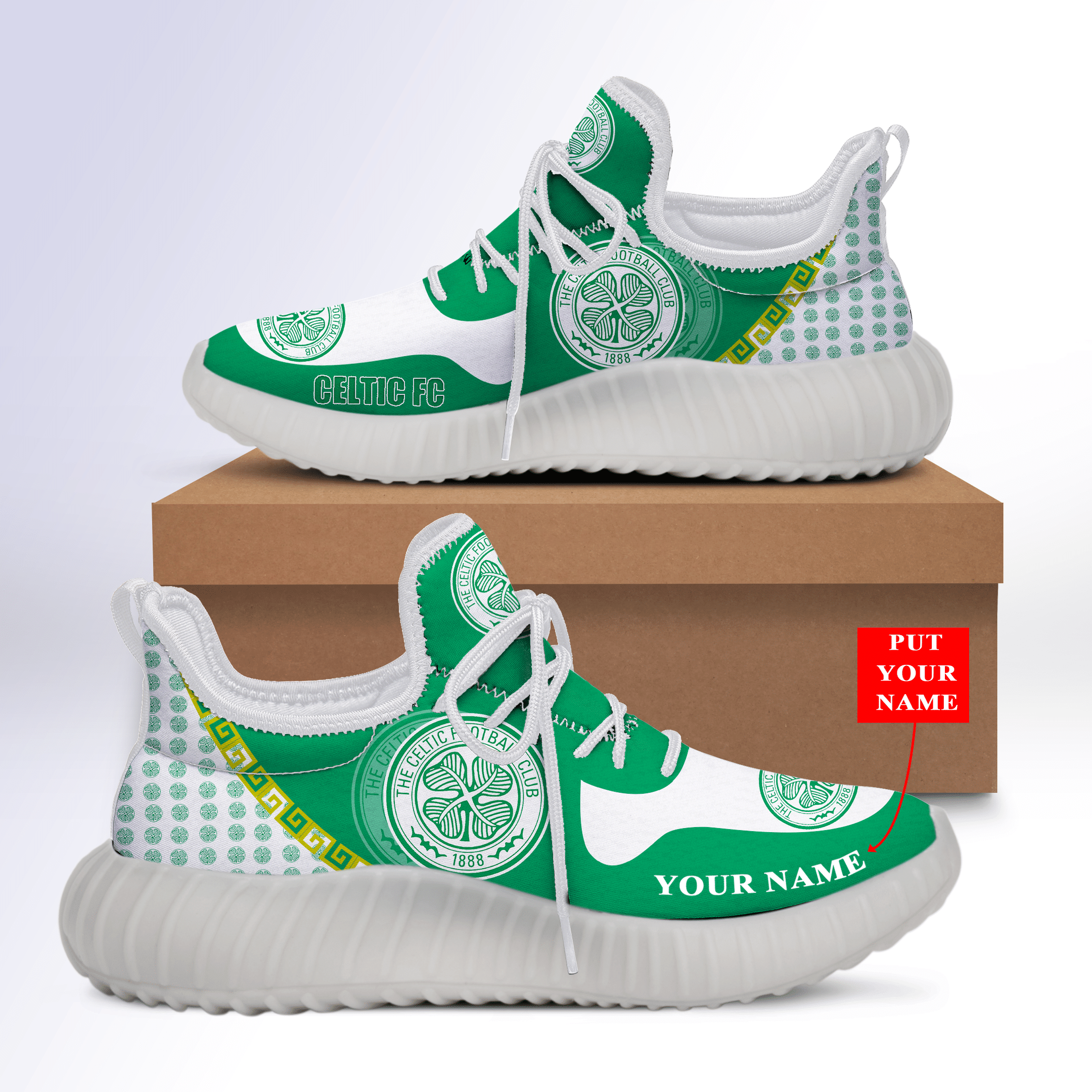 Celtic F.C Custom Name YZ Schuhe – v11