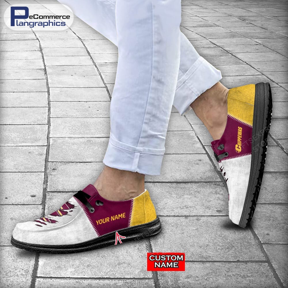 Central Michigan Chippewas Custom Name H-D Schuhe