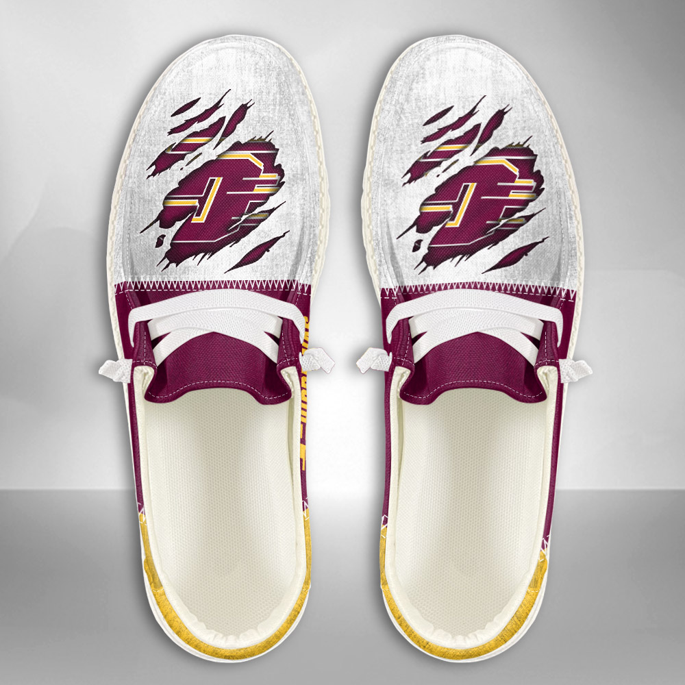 Central Michigan Chippewas H-D Shoes Wally Herren-Schnürhalbschuhe für Damen und Herren