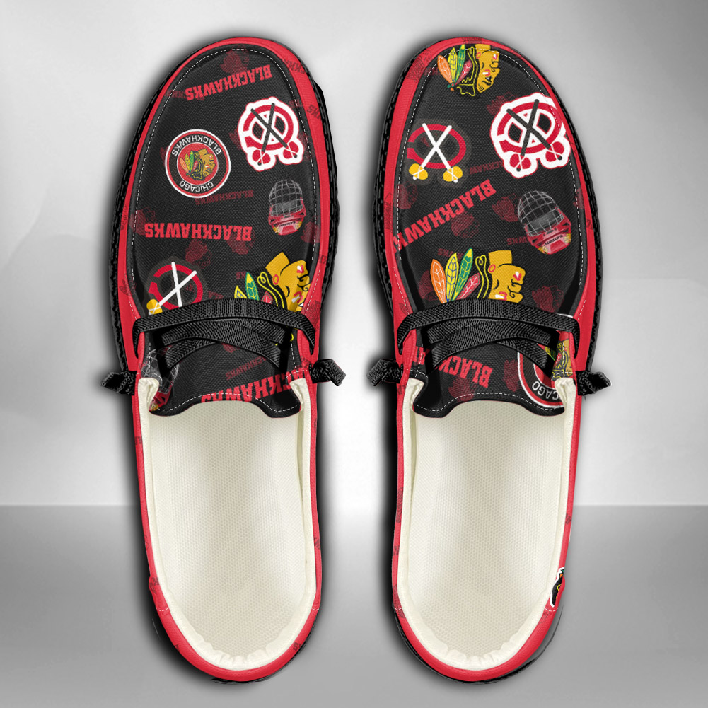 Chicago Blackhawks personalisierte H-D-Sportschuhe – individuelles Namensdesign