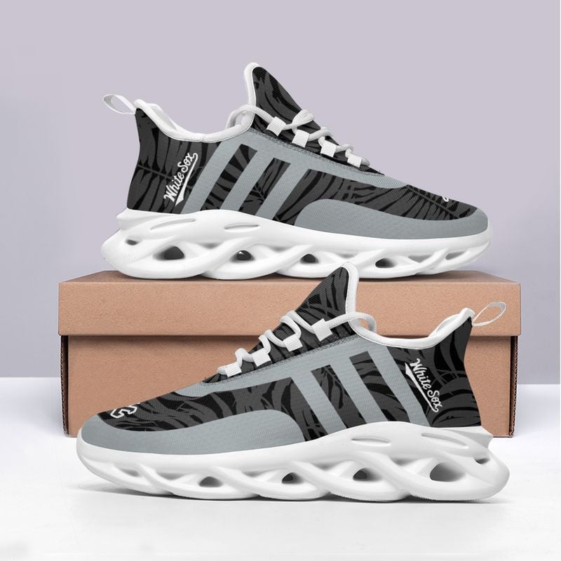 Chicago White Sox Blatt- und Streifenmuster MAX SHOES für Herren und Damen NLA61238