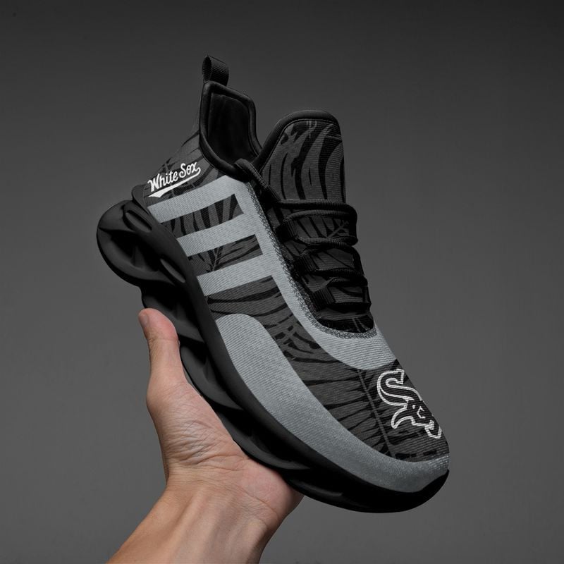 Chicago White Sox Blatt- und Streifenmuster MAX SHOES für Herren und Damen NLA61238