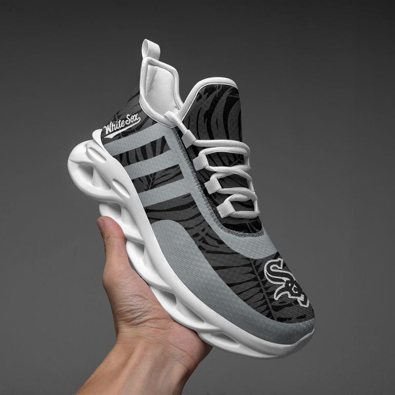 Chicago White Sox Blatt- und Streifenmuster MAX SHOES für Herren und Damen NLA61238