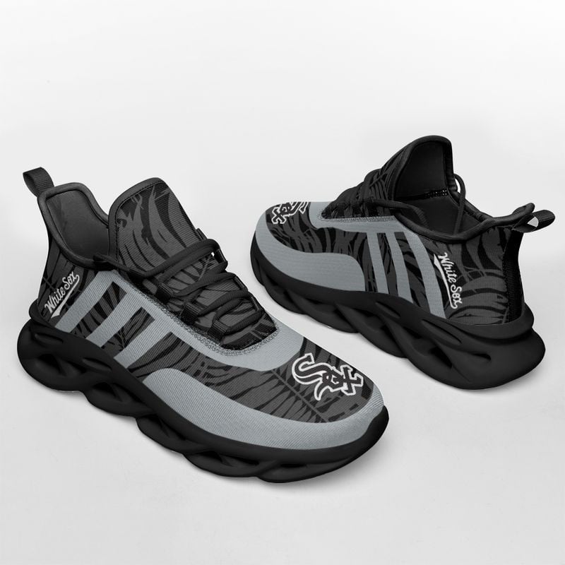 Chicago White Sox Blatt- und Streifenmuster MAX SHOES für Herren und Damen NLA61238