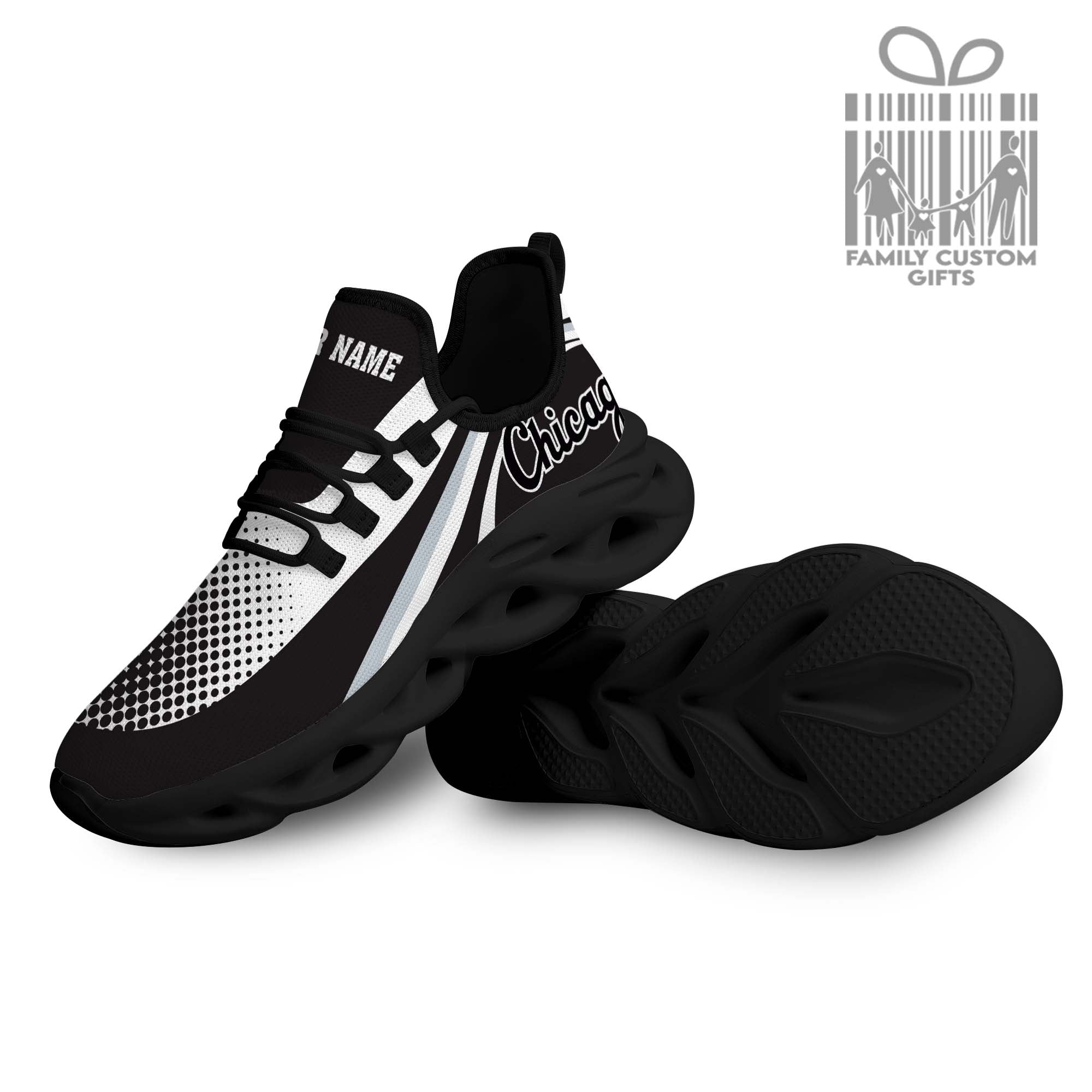 Chicago White Sox Custom Baseball Personalisierte Max Soul Sneakers Laufsportschuhe für Männer Frauen