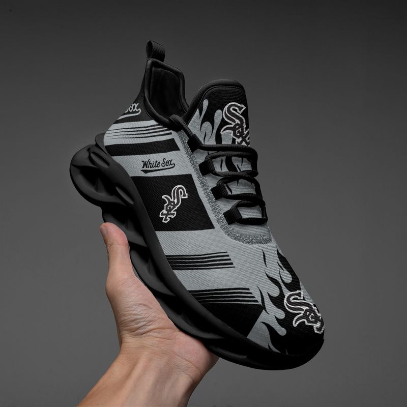 Chicago White Sox Streifen- und Feuermuster MAX SHOES NEW019638