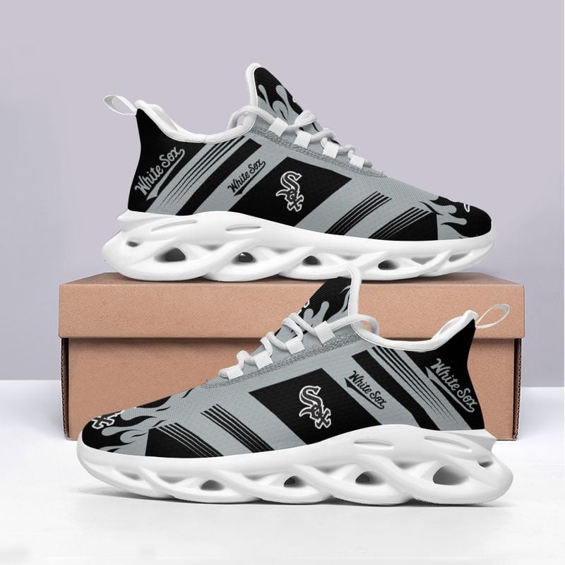 Chicago White Sox Streifen- und Feuermuster MAX SHOES NEW019638