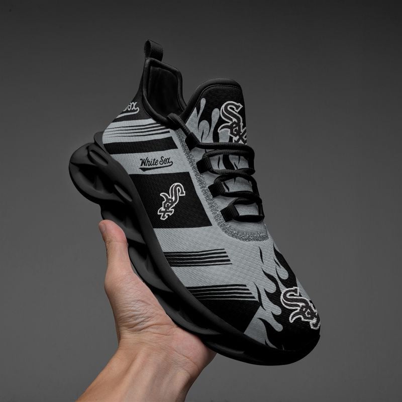 Chicago White Sox Streifen- und Feuermuster MAX SHOES NEW019638
