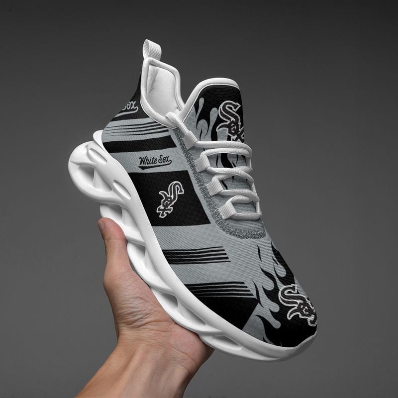 Chicago White Sox Streifen- und Feuermuster MAX SHOES NEW019638