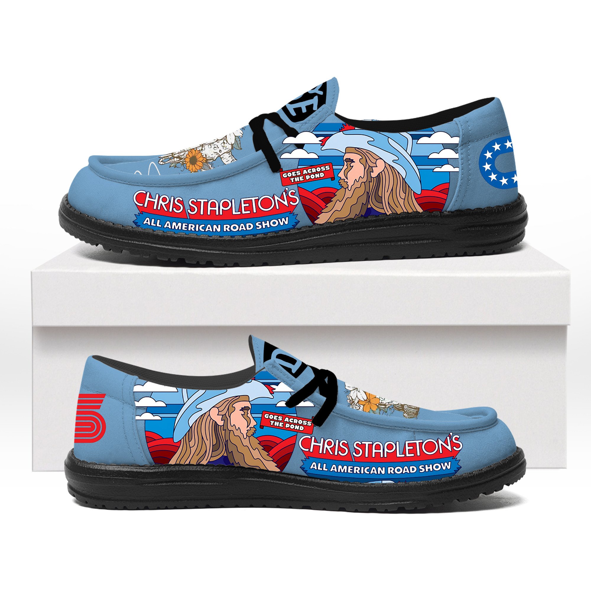 Chris Stapleton personalisierte Hey Dude-Sportschuhe – individuelles Namensdesign, perfektes Geschenk für Fans
