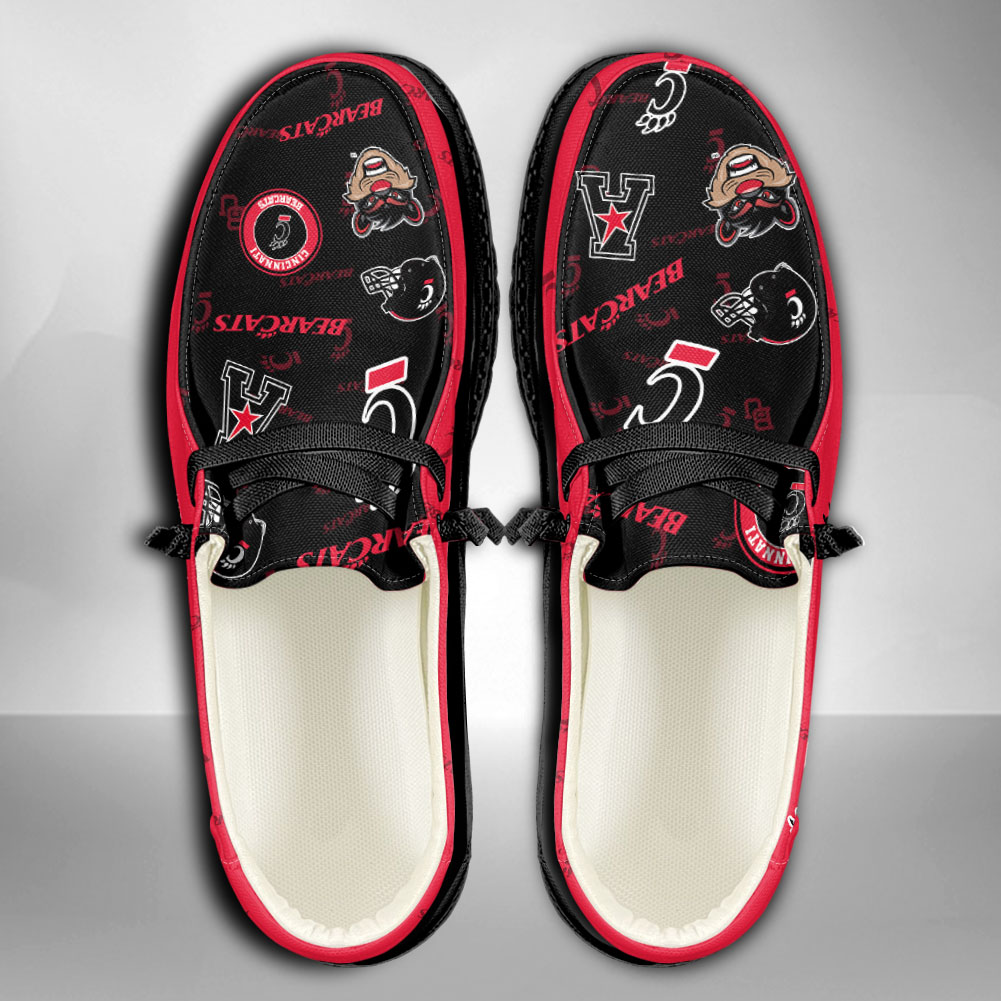 Cincinnati Bearcats H-D Shoes Wally Herren-Slipper zum Schnüren für Männer und Frauen