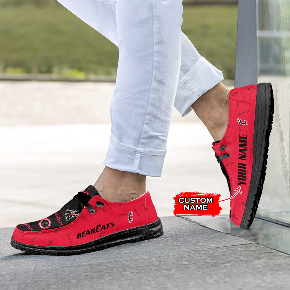 Cincinnati Bearcats H-D Shoes Wally Herren-Slipper zum Schnüren für Männer und Frauen