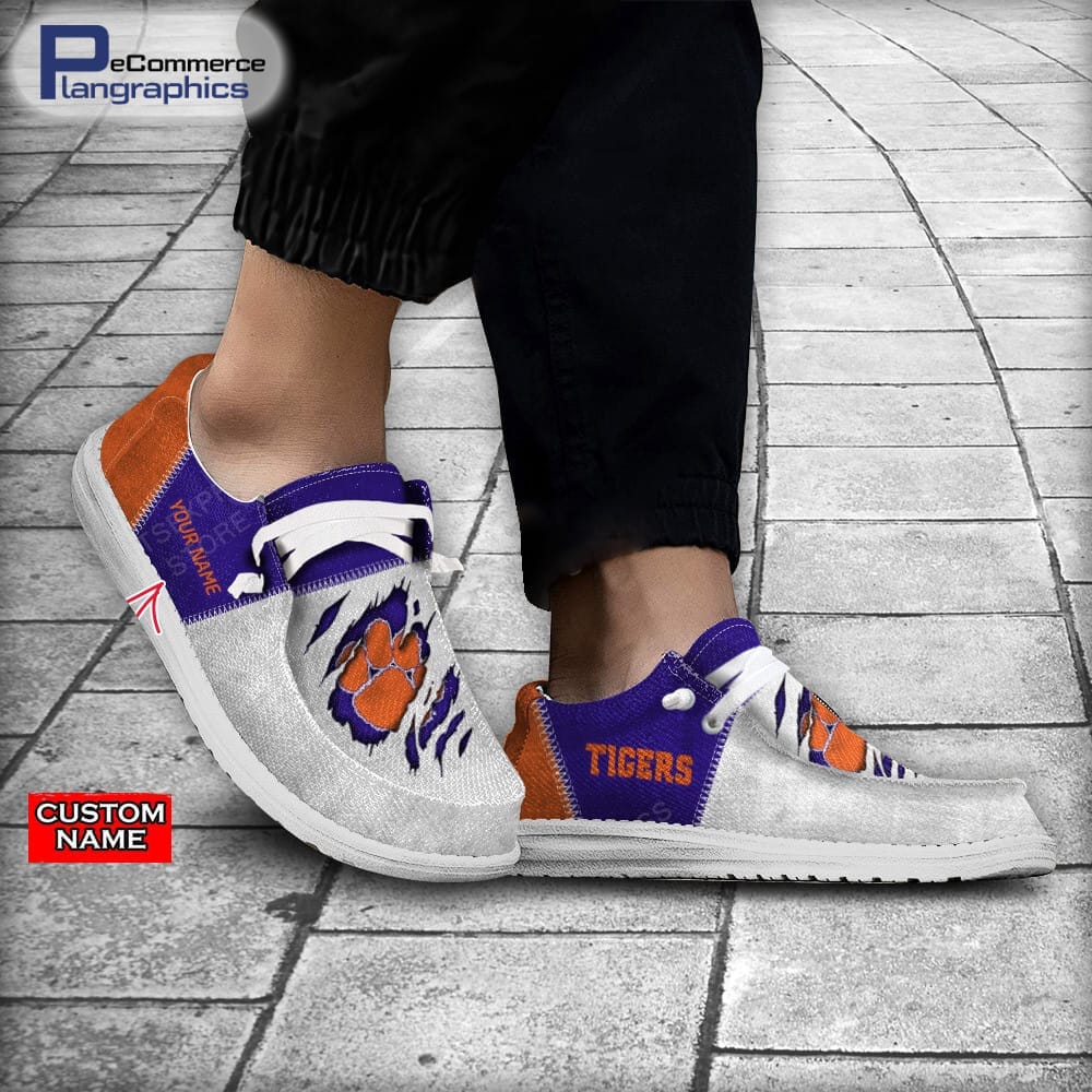 Clemson Tigers Custom Name H-D Schuhe