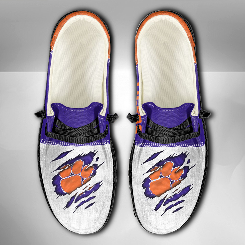 Clemson Tigers H-D Shoes Wally Herren-Slipper zum Schnüren für Männer und Frauen