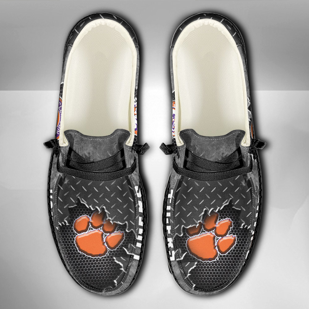 Clemson Tigers H-D Shoes Wally Herren-Slipper zum Schnüren für Männer und Frauen