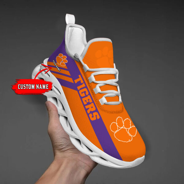 Clemson Tigers individueller Name, personalisierbar, Max-Schuhe DS004