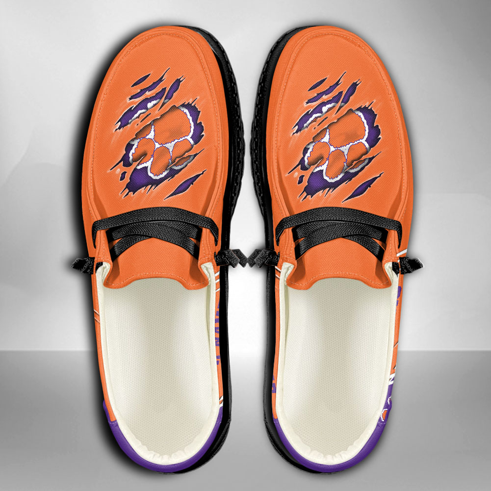 Clemson Tigers personalisierte H-D-Sportschuhe – individuelles Namensdesign