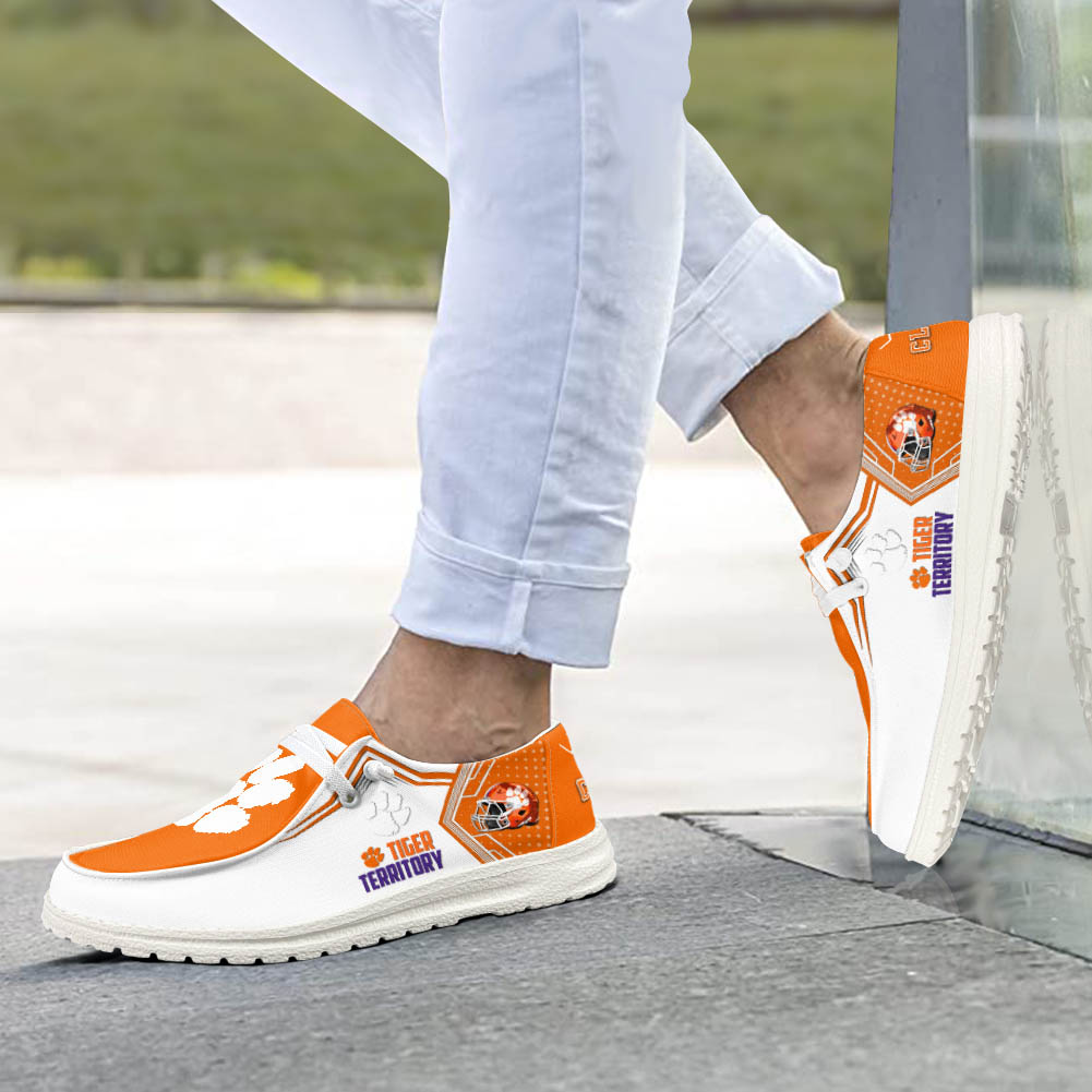 Clemson Tigers personalisierte H-D-Sportschuhe – individuelles Namensdesign