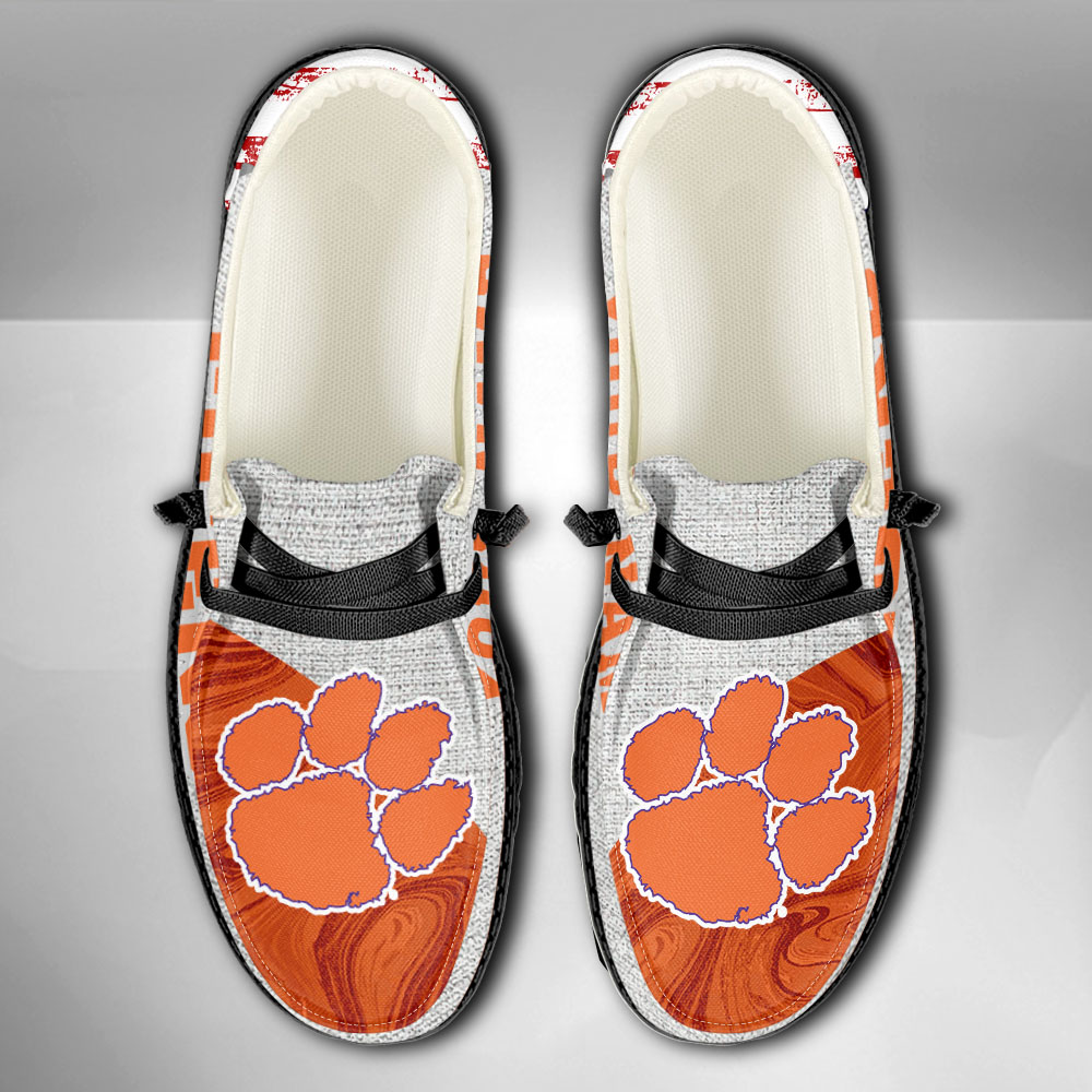Clemson Tigers personalisierte H-D-Sportschuhe – individuelles Namensdesign