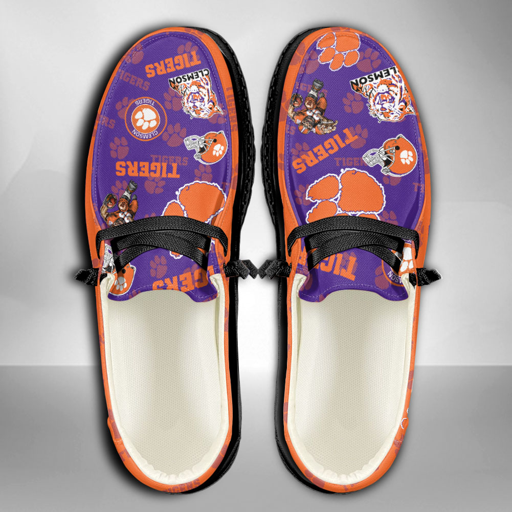 Clemson Tigers personalisierte H-D-Sportschuhe – individuelles Namensdesign
