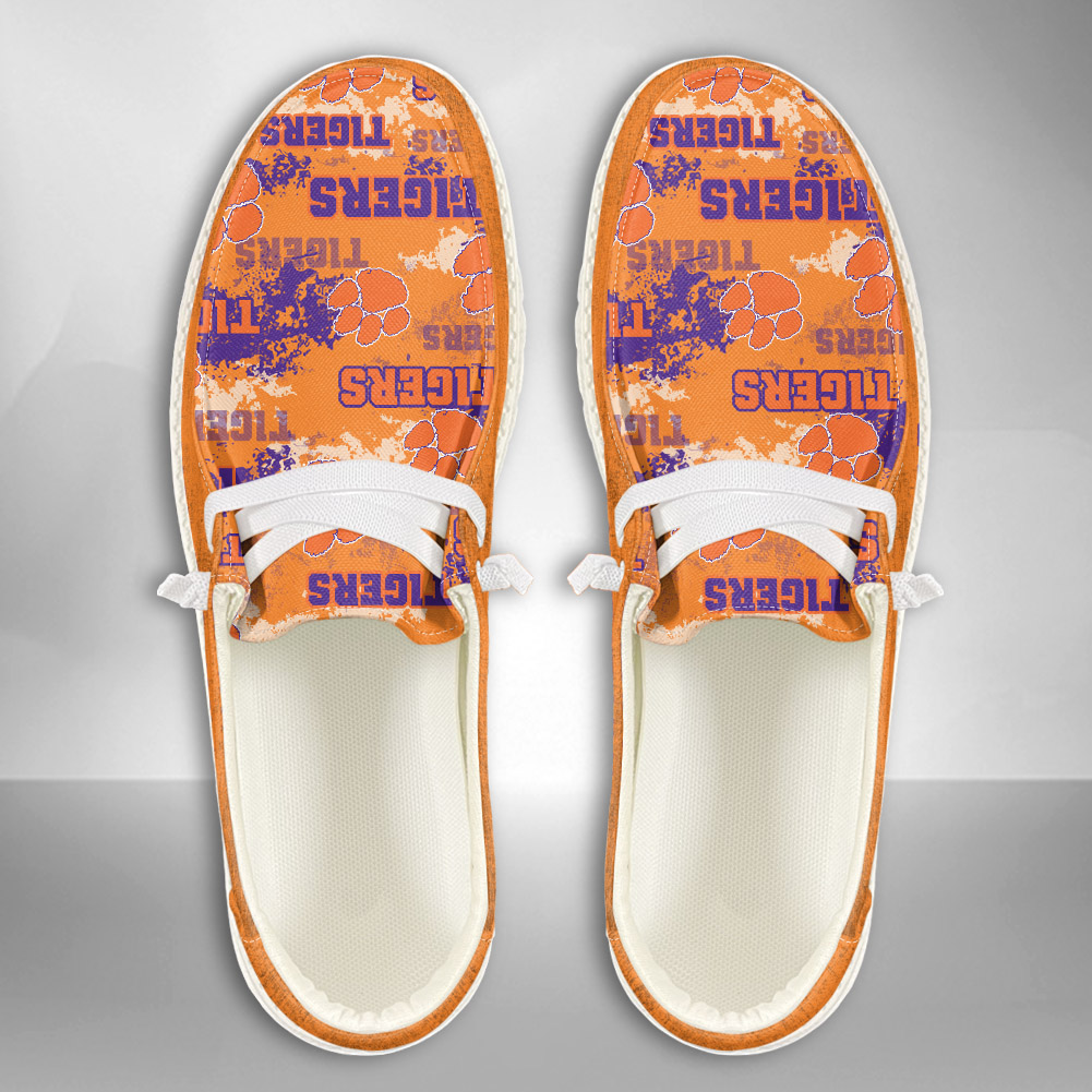Clemson Tigers personalisierte H-D-Sportschuhe – individuelles Namensdesign
