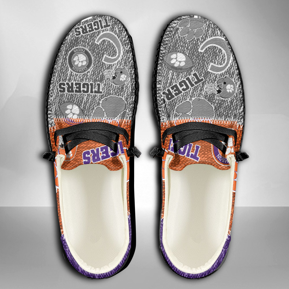 Clemson Tigers personalisierte H-D-Sportschuhe – individuelles Namensdesign