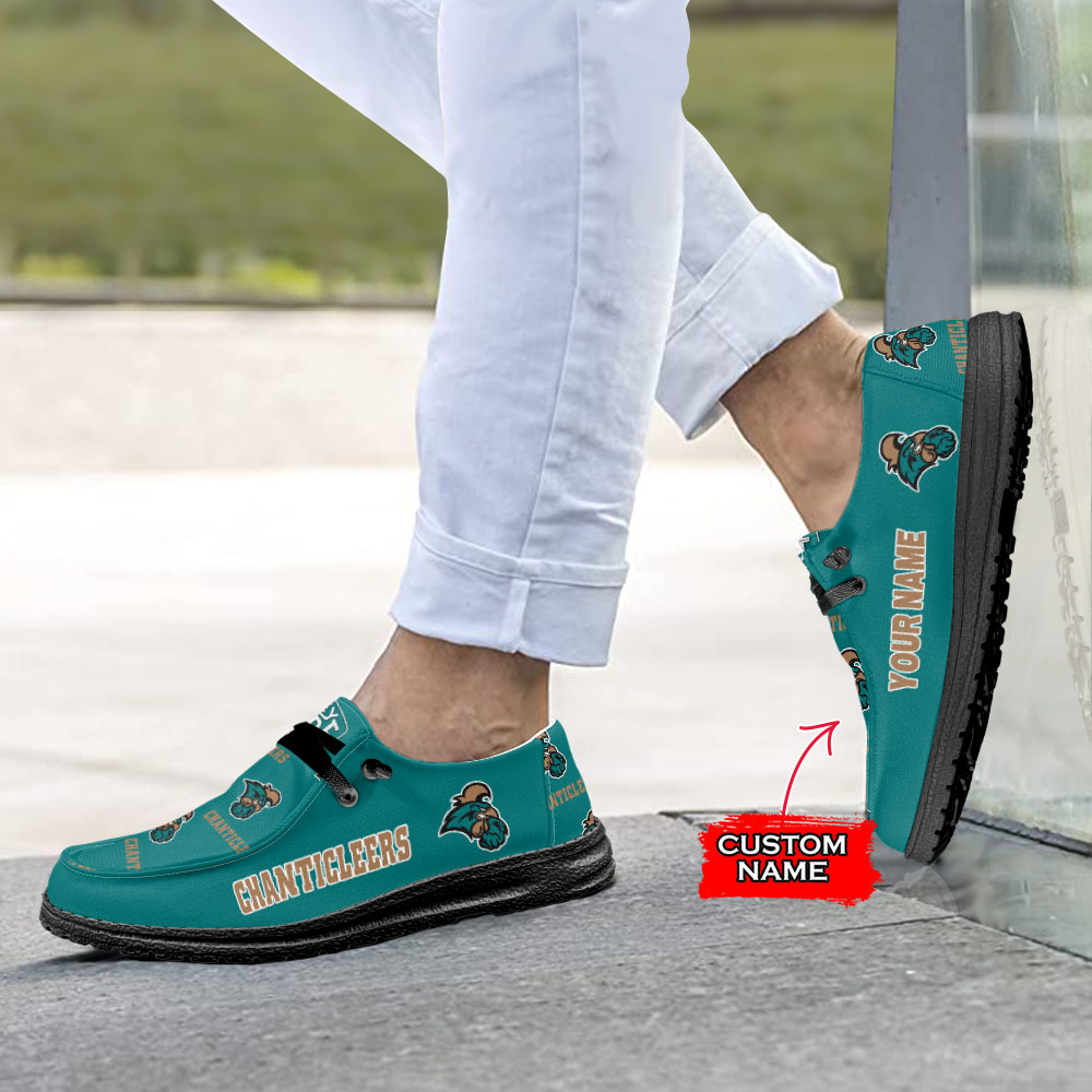 Coastal Carolina Chanticleers H-D Shoes Wally Herren-Slipper zum Schnüren für Männer und Frauen