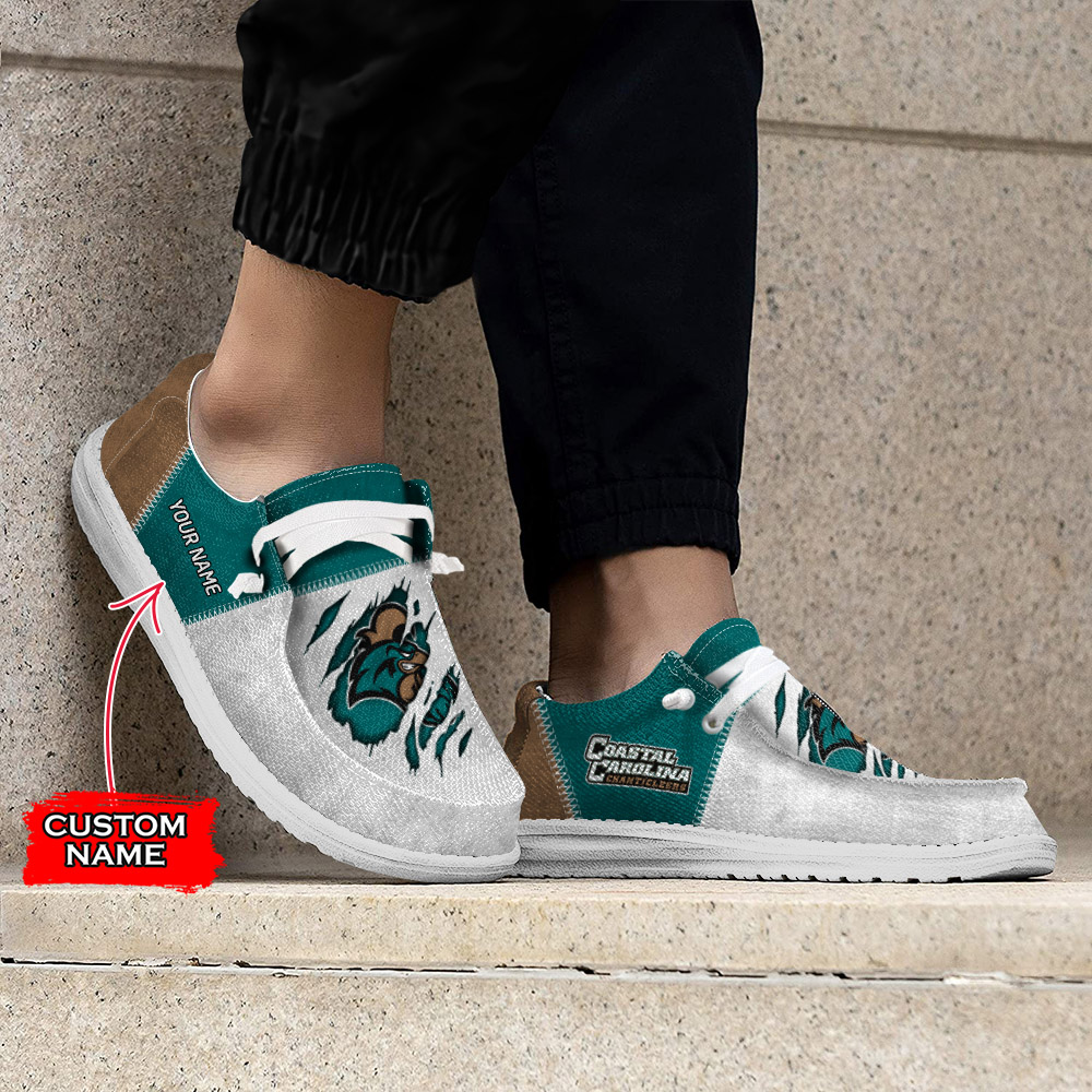 Coastal Carolina Chanticleers H-D Shoes Wally Herren-Slipper zum Schnüren für Männer und Frauen