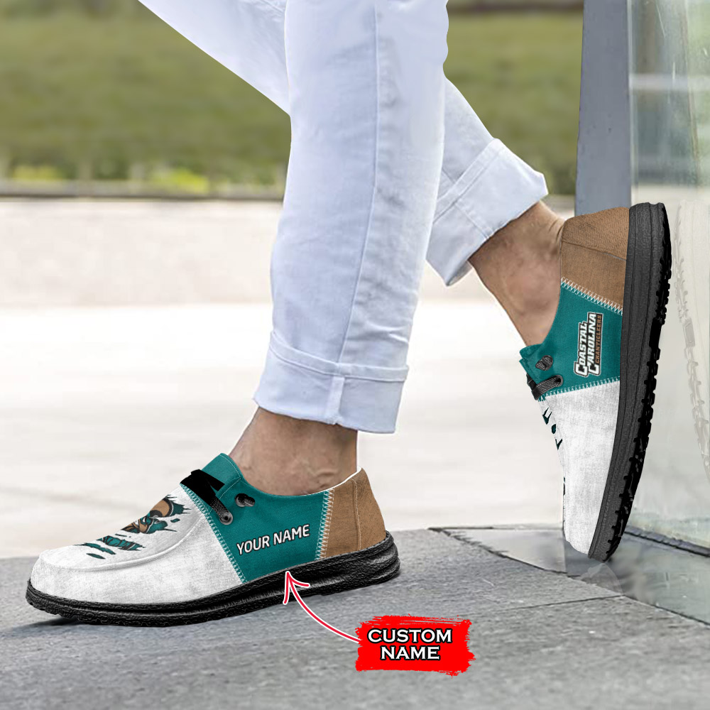 Coastal Carolina Chanticleers H-D Shoes Wally Herren-Slipper zum Schnüren für Männer und Frauen