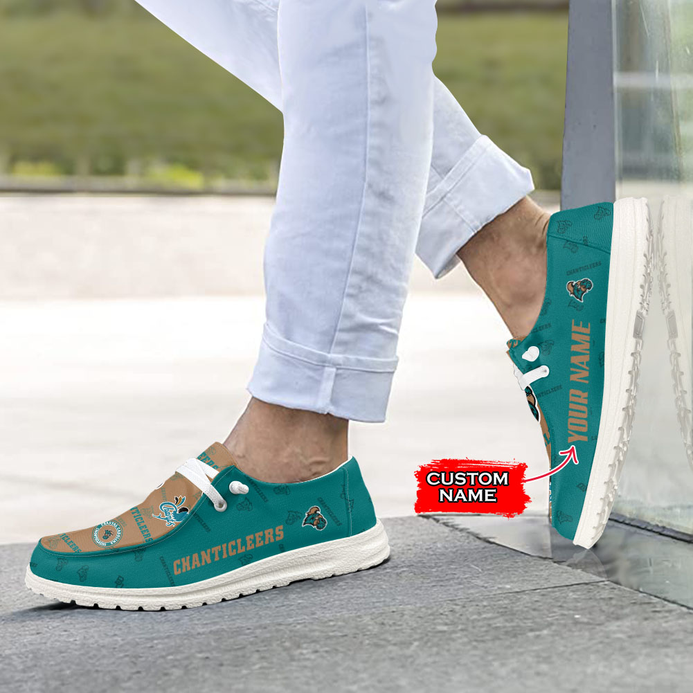 Coastal Carolina Chanticleers H-D Shoes Wally Herren-Slipper zum Schnüren für Männer und Frauen