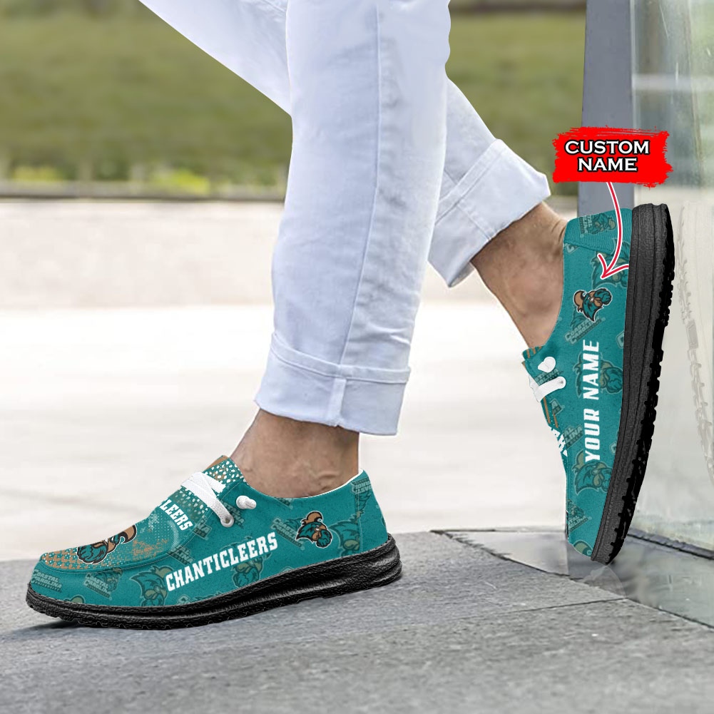 Coastal Carolina Chanticleers H-D Shoes Wally Herren-Slipper zum Schnüren für Männer und Frauen