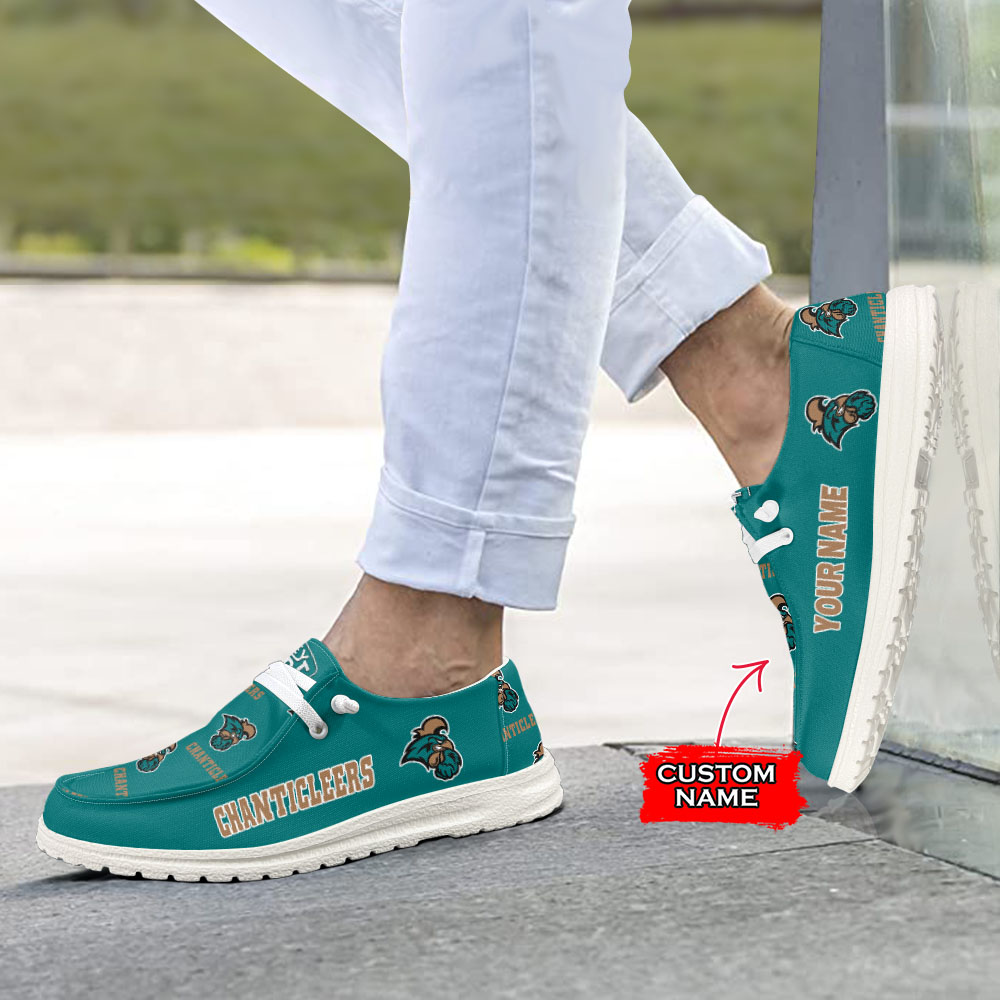 Coastal Carolina Chanticleers H-D Shoes Wally Herren-Slipper zum Schnüren für Männer und Frauen