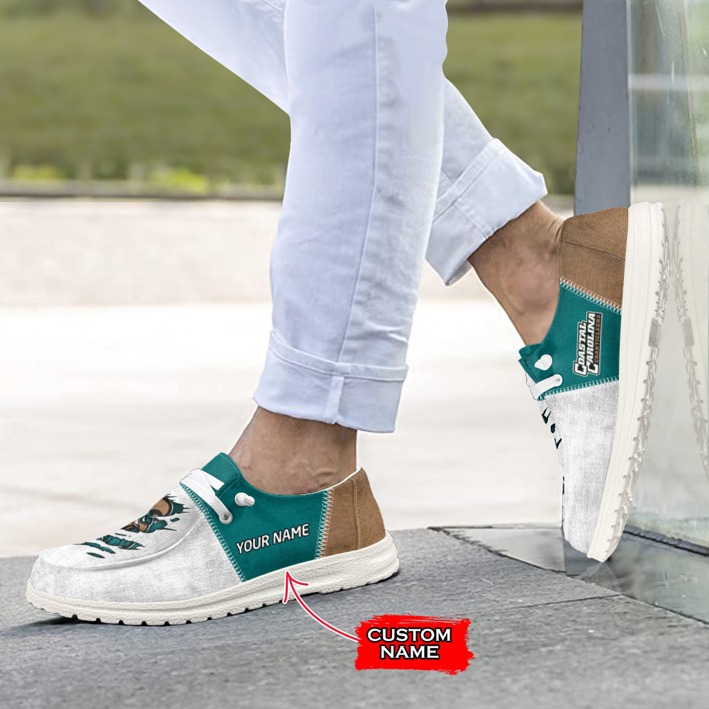 Coastal Carolina Chanticleers H-D Shoes Wally Herren-Slipper zum Schnüren für Männer und Frauen