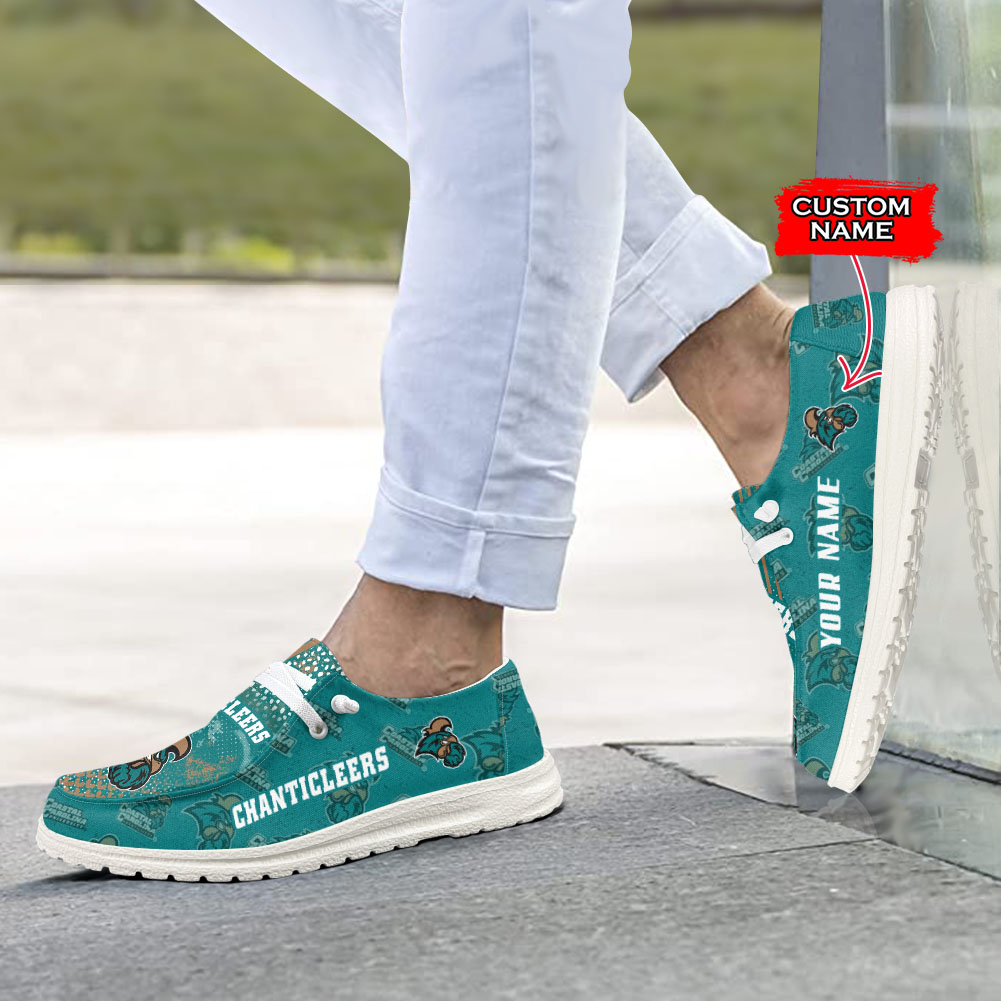 Coastal Carolina Chanticleers H-D Shoes Wally Herren-Slipper zum Schnüren für Männer und Frauen