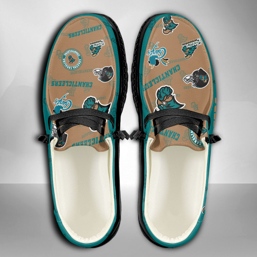 Coastal Carolina Chanticleers personalisierte H-D-Sportschuhe – individuelles Namensdesign