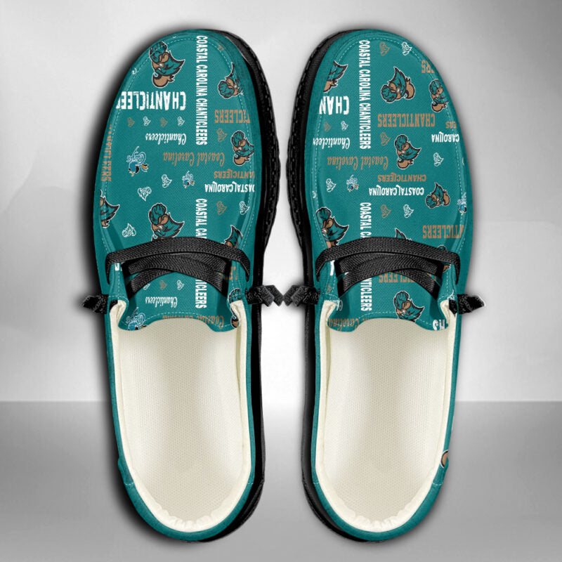 COASTAL CAROLINA CHANTICLEERS Personalisierte H-D Sportschuhe – individuelles Namensdesign