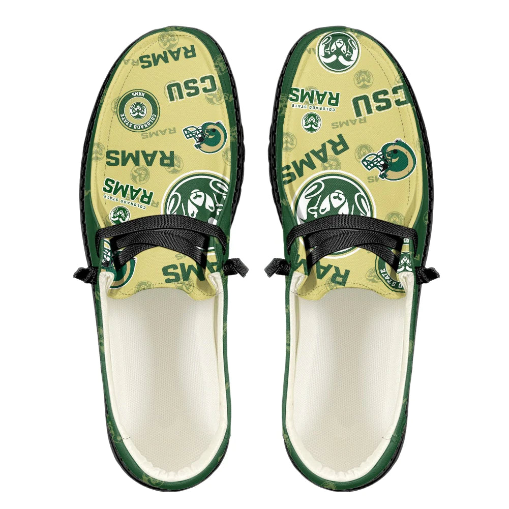 Colorado State Rams personalisierte H-D-Sportschuhe – individuelles Namensdesign