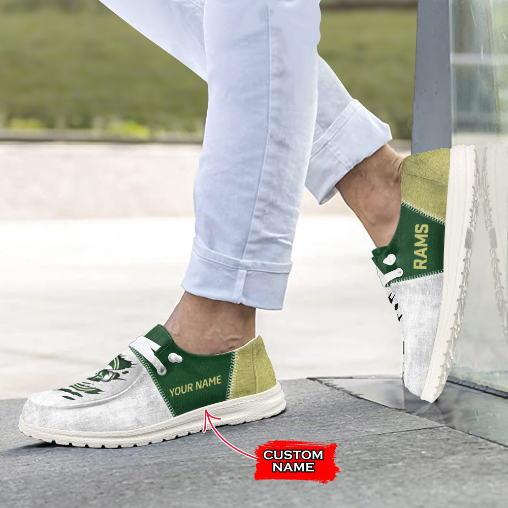 Colorado State Rams personalisierte H-D-Sportschuhe – individuelles Namensdesign