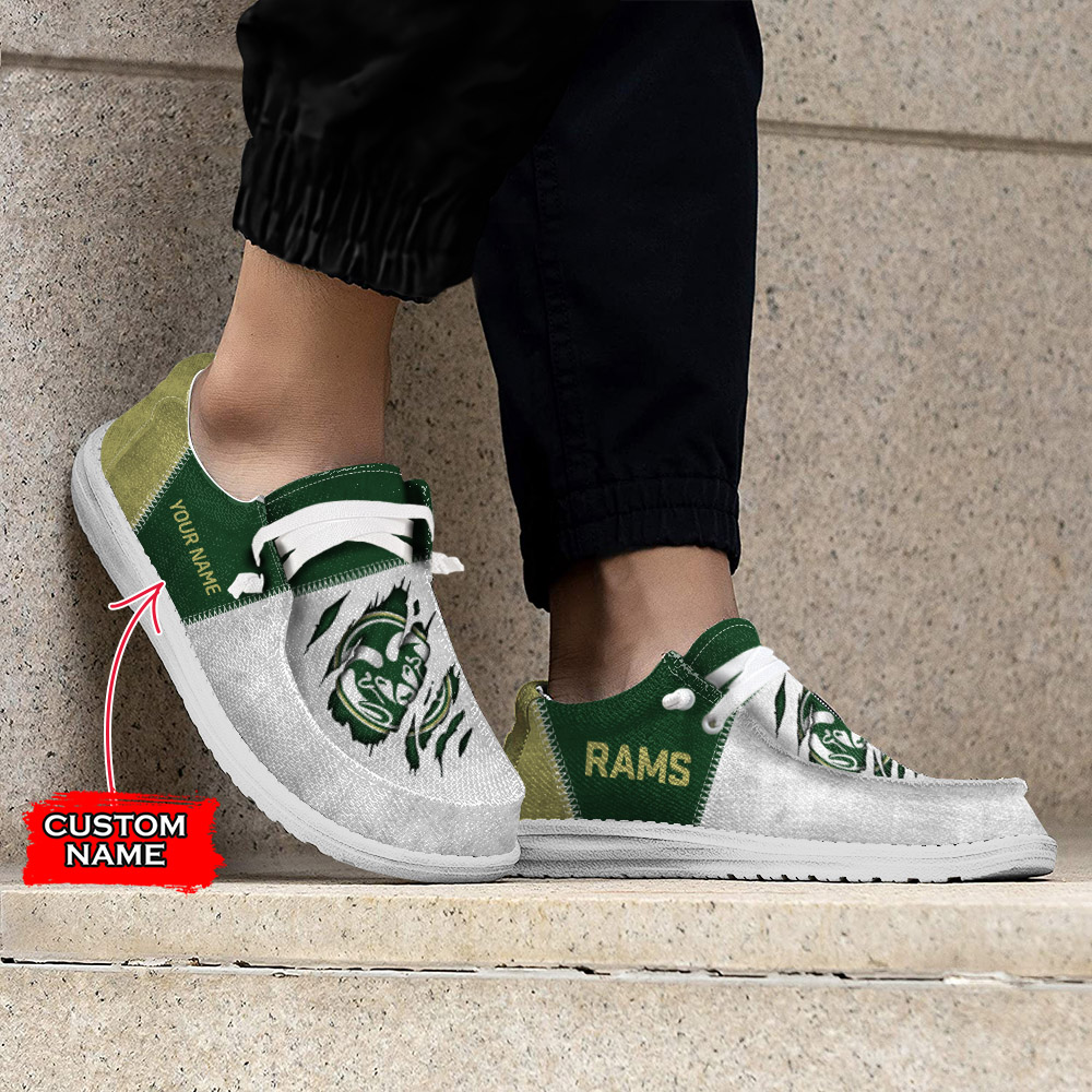 Colorado State Rams personalisierte H-D-Sportschuhe – individuelles Namensdesign