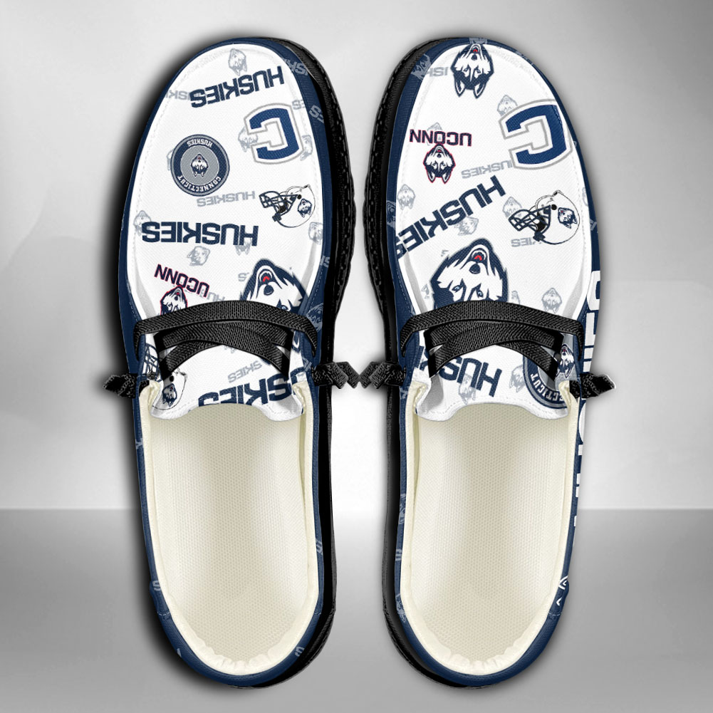 Connecticut Huskies personalisierte H-D-Sportschuhe – individuelles Namensdesign