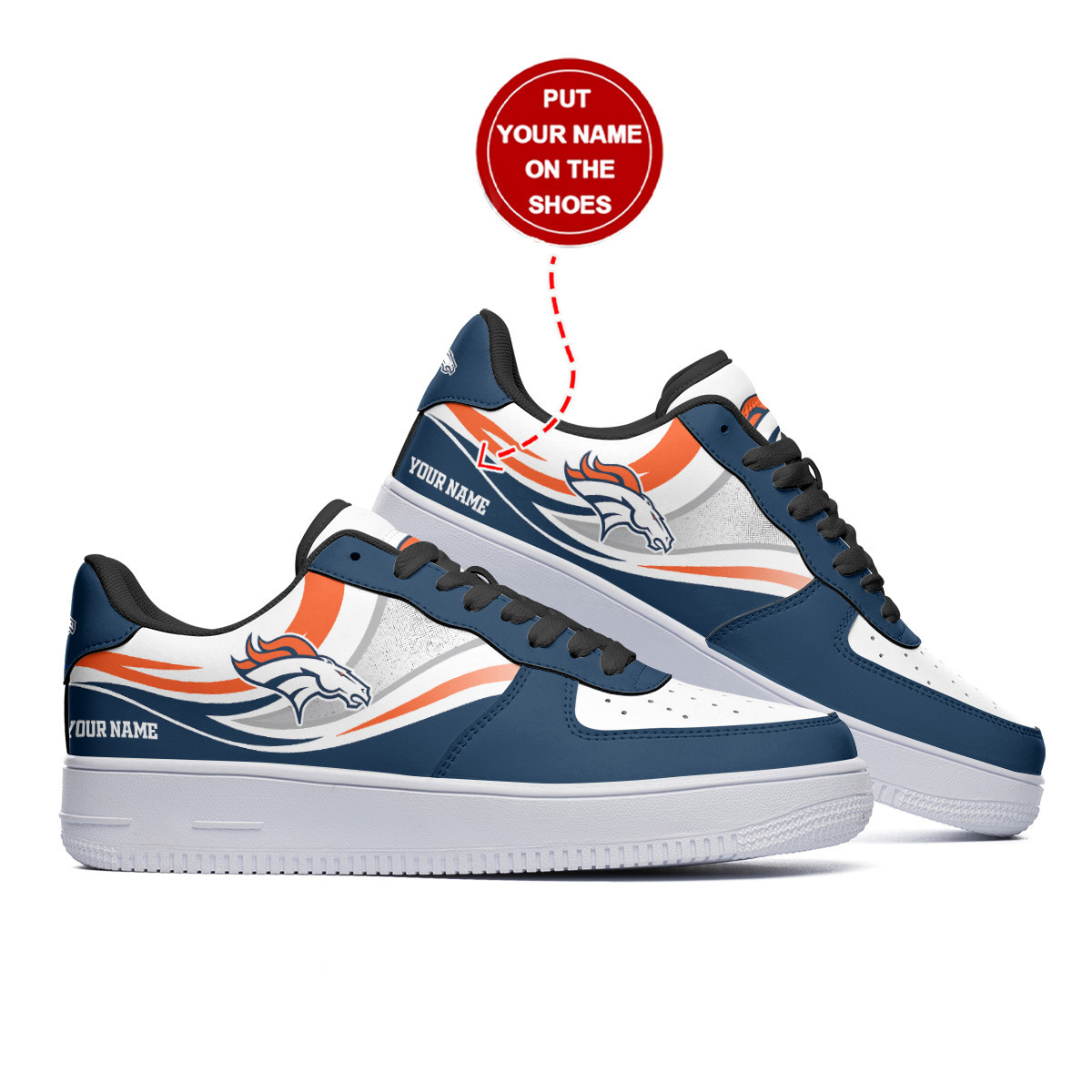 Denver Broncos NFL Air Low-Top-Sneaker-Schuhe für Männer und Frauen