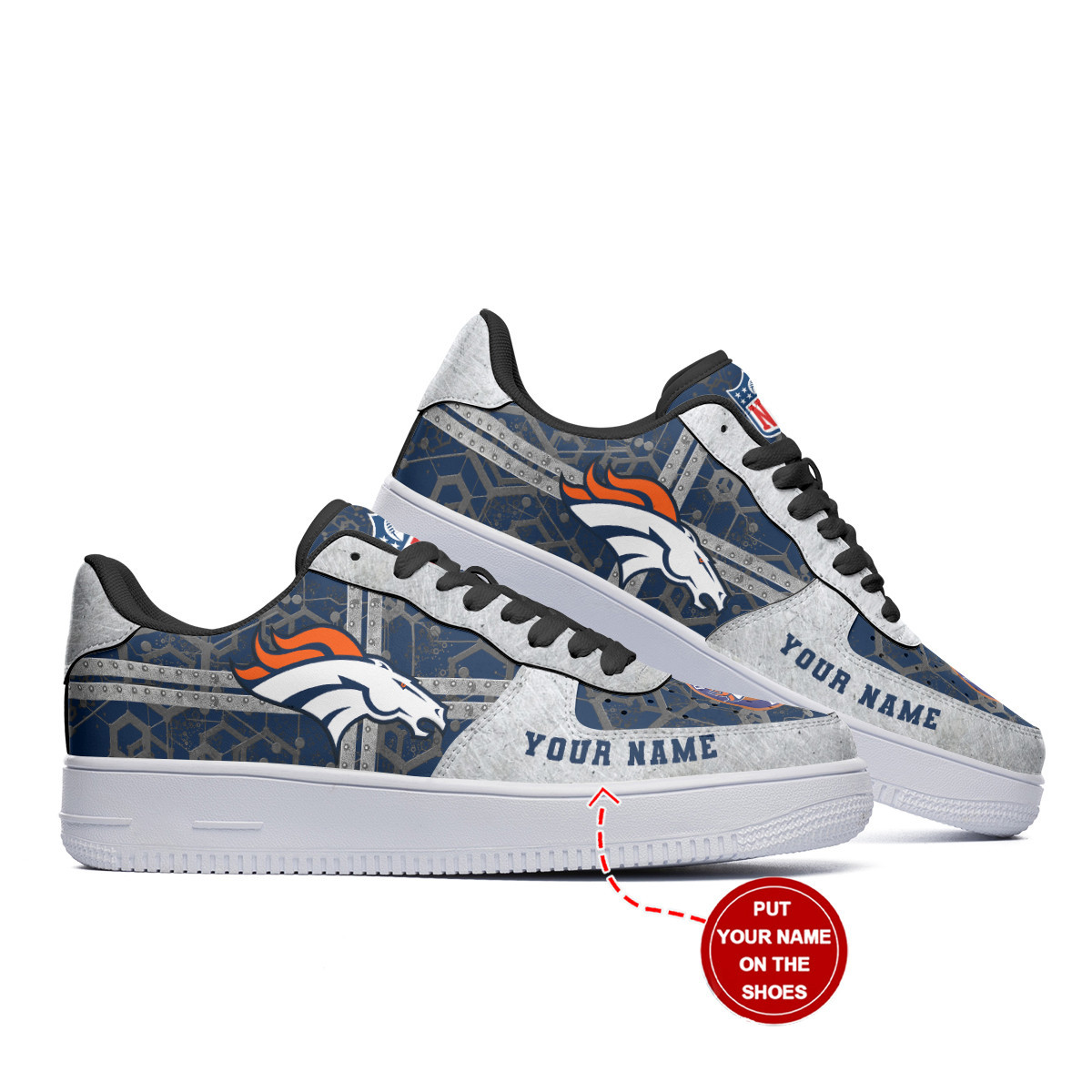 Denver Broncos NFL Air Low-Top-Sneaker-Schuhe für Männer und Frauen