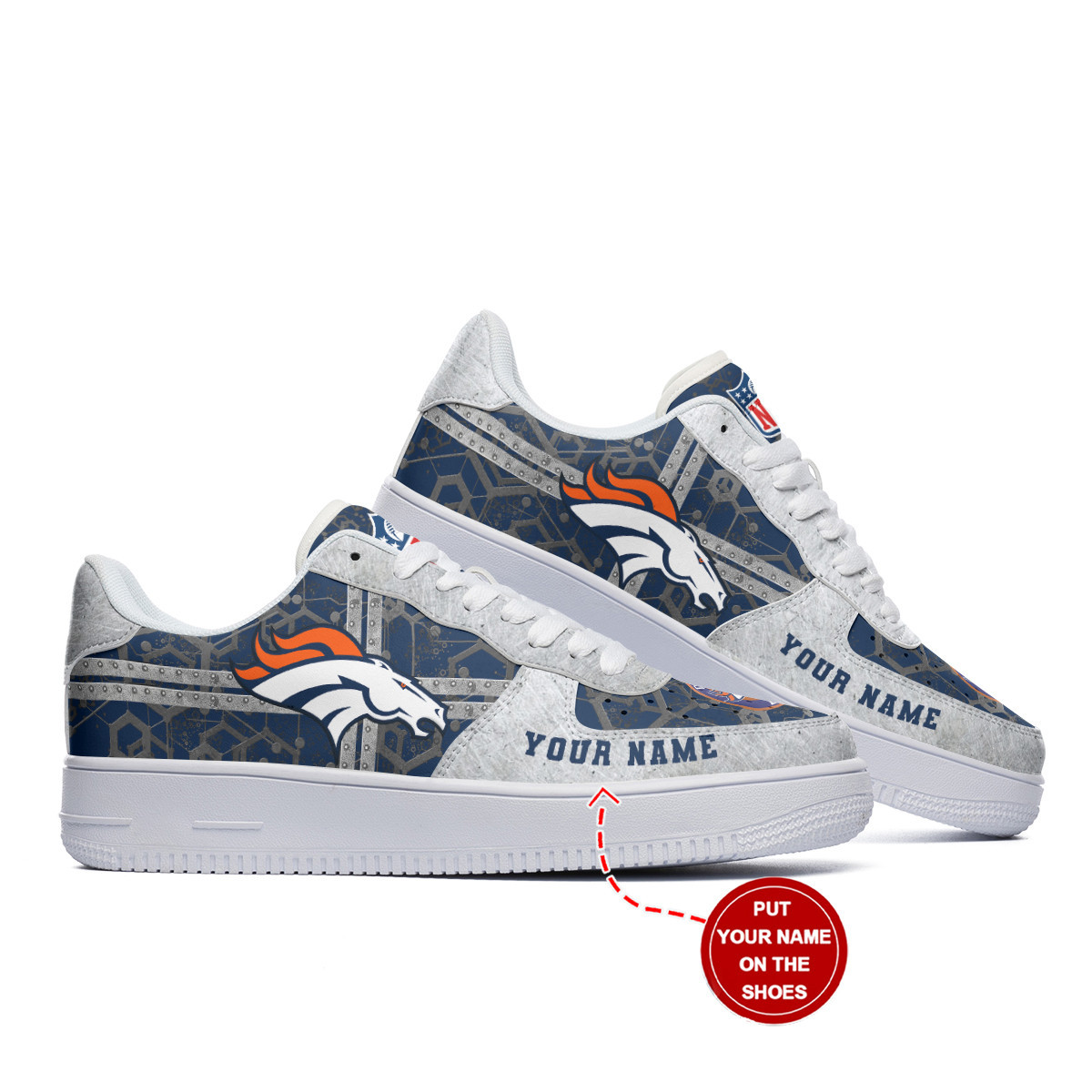 Denver Broncos NFL Air Low-Top-Sneaker-Schuhe für Männer und Frauen