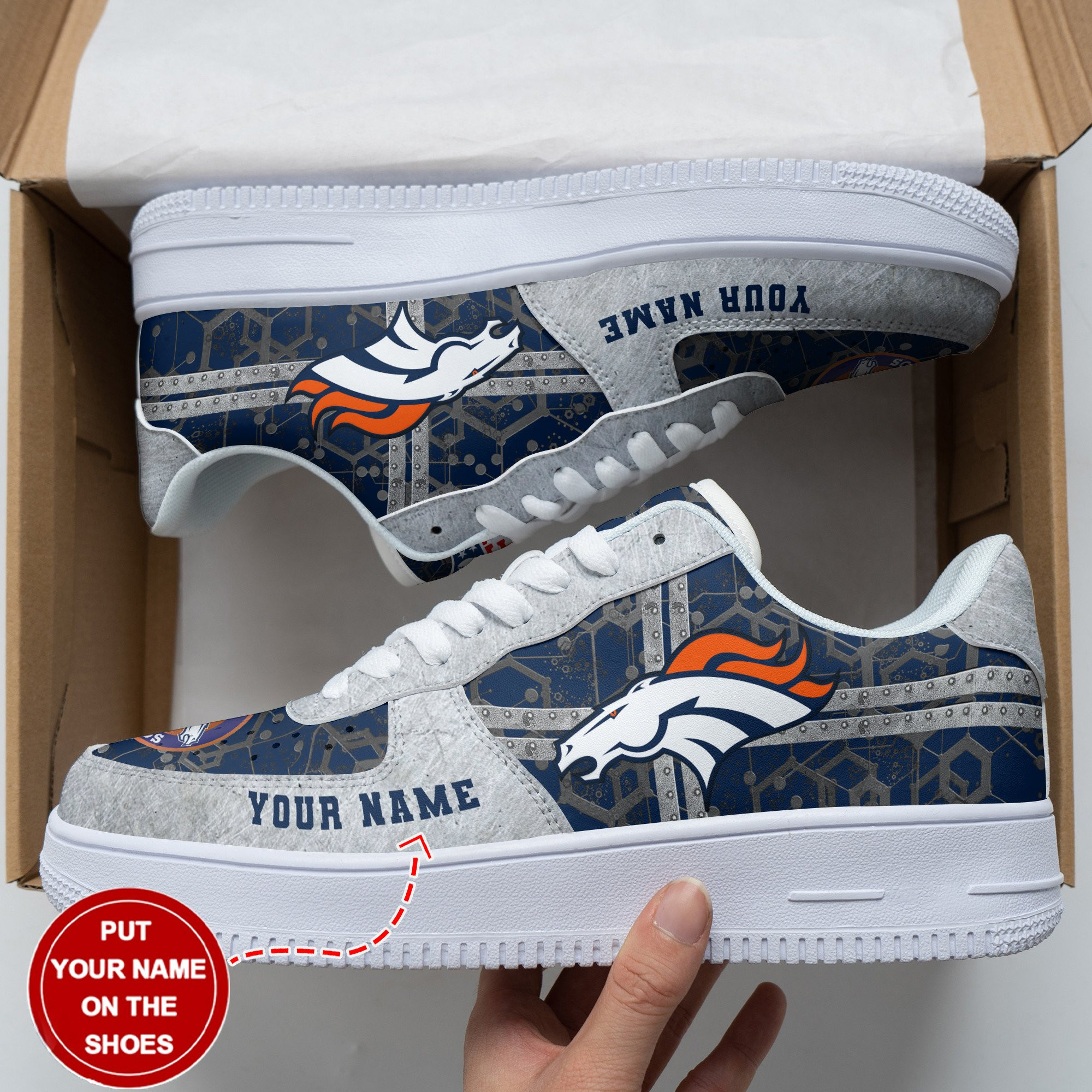 Denver Broncos NFL Air Low-Top-Sneaker-Schuhe für Männer und Frauen