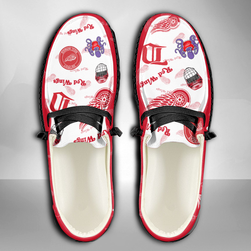 Detroit Red Wings personalisierte H-D-Sportschuhe – individuelles Namensdesign