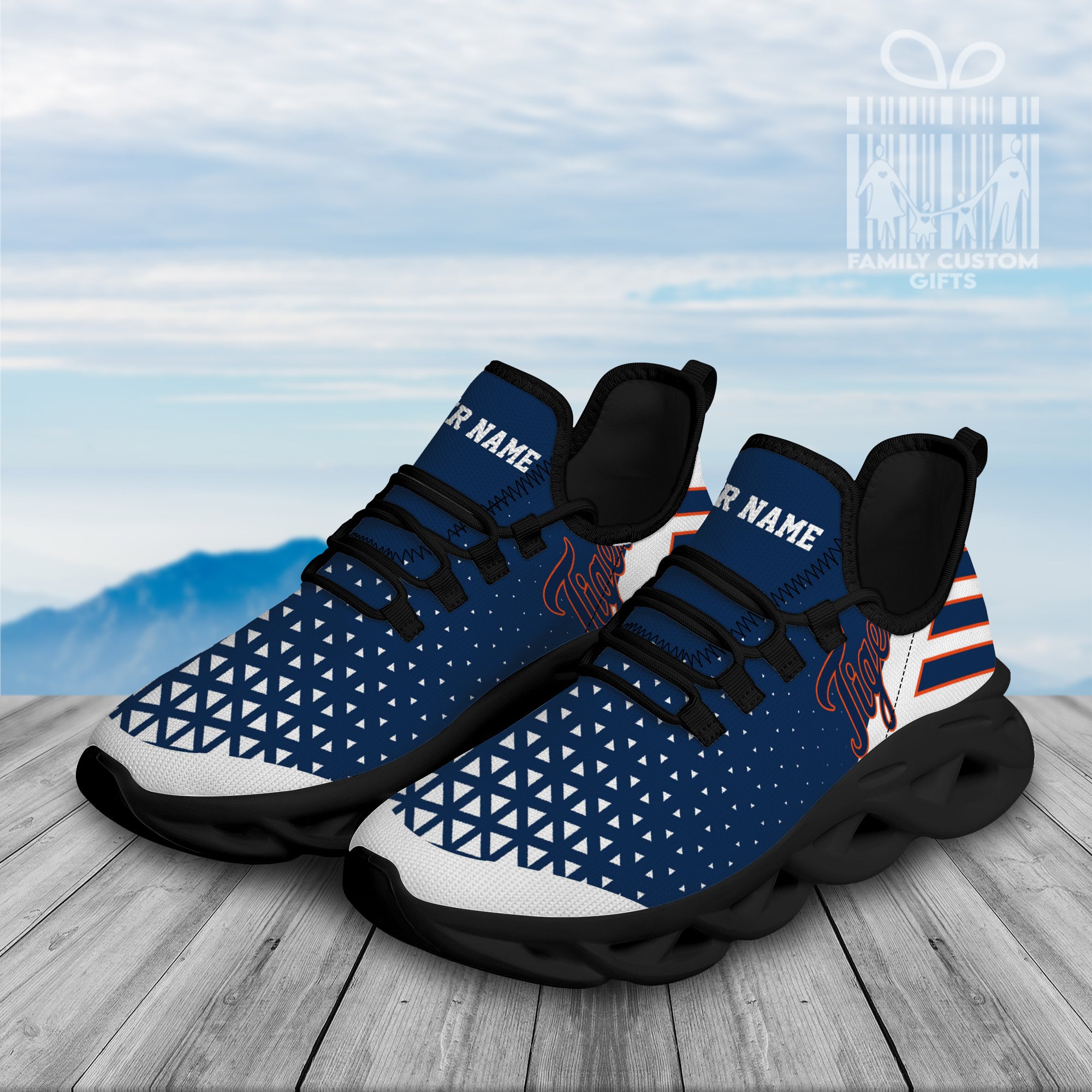 Detroit Tigers Custom Baseball Personalisierte Max Soul Sneakers Laufsportschuhe für Männer Frauen