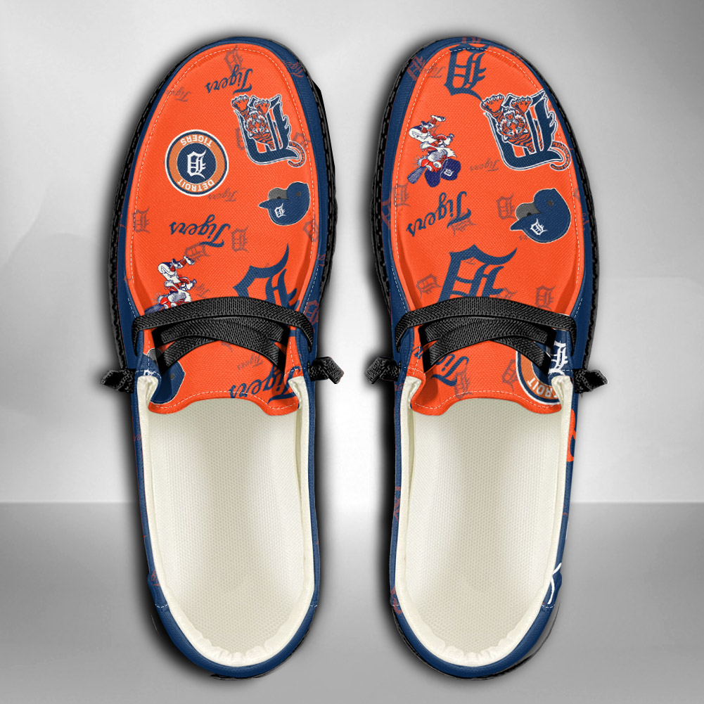 Detroit Tigers personalisierte H-D-Sportschuhe – individuelles Namensdesign